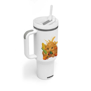 Cute Highland Cow With Kwanzaa Kinara And Presents Tumbler With Handle African Heritage Gift TS12 Print Your Wear