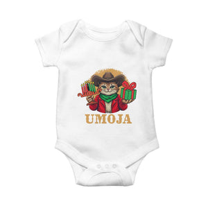 Funny Umoja Holiday Gift Baby Onesie CowCat Kwanzaa Kinara Candle And Presents TS12 White Print Your Wear