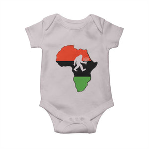 Funny Kwanzaa Bigfoot Lover Baby Onesie Festival Of Lights African Heritage Gift TS12 Ice Gray Print Your Wear