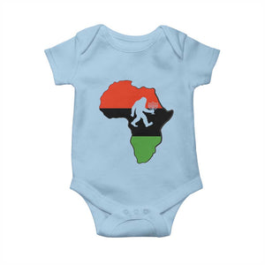 Funny Kwanzaa Bigfoot Lover Baby Onesie Festival Of Lights African Heritage Gift TS12 Light Blue Print Your Wear
