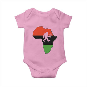 Funny Kwanzaa Bigfoot Lover Baby Onesie Festival Of Lights African Heritage Gift TS12 Light Pink Print Your Wear