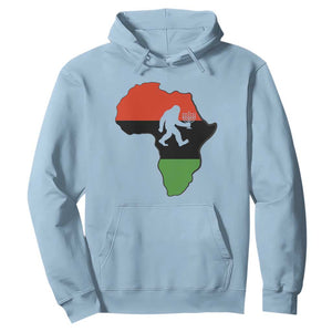 Funny Kwanzaa Bigfoot Lover Hoodie Festival Of Lights African Heritage Gift TS12 Light Blue Print Your Wear