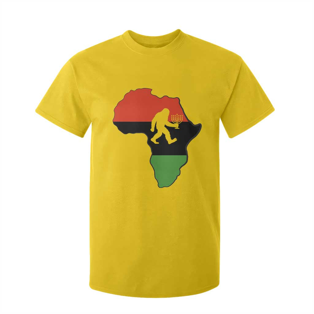 Funny Kwanzaa Bigfoot Lover T Shirt For Kid Festival Of Lights African Heritage Gift TS12 Daisy Print Your Wear