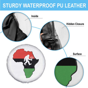 Funny Kwanzaa Bigfoot Lover Spare Tire Cover Festival Of Lights African Heritage Gift - Print Your Wear