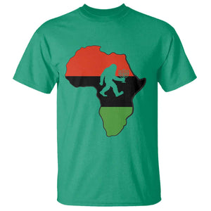 Funny Kwanzaa Bigfoot Lover T Shirt Festival Of Lights African Heritage Gift - Print Your Wear