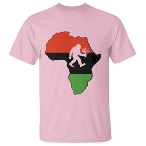 Funny Kwanzaa Bigfoot Lover T Shirt Festival Of Lights African Heritage Gift TS12 Light Pink Print Your Wear