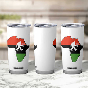 Funny Kwanzaa Bigfoot Lover Tumbler Cup Festival Of Lights African Heritage Gift - Print Your Wear