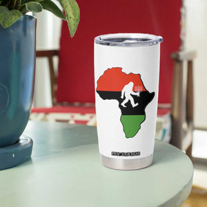 Funny Kwanzaa Bigfoot Lover Tumbler Cup Festival Of Lights African Heritage Gift - Print Your Wear