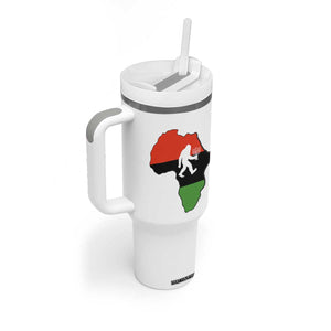 Funny Kwanzaa Bigfoot Lover Tumbler With Handle Festival Of Lights African Heritage Gift TS12 Print Your Wear