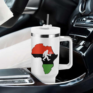 Funny Kwanzaa Bigfoot Lover Tumbler With Handle Festival Of Lights African Heritage Gift TS12 Print Your Wear
