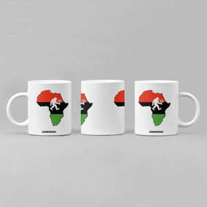 Funny Kwanzaa Bigfoot Lover Coffee Mug Festival Of Lights African Heritage Gift - Print Your Wear