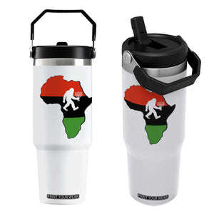 Funny Kwanzaa Bigfoot Lover Flip Straw Tumbler Festival Of Lights African Heritage Gift TS12 One Size: 30 oz White Print Your Wear