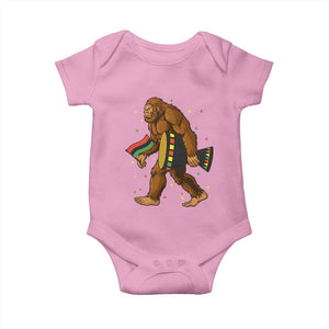 Funny Kwanzaa Bigfoot Lover Baby Onesie African American Holiday Gift TS12 Light Pink Print Your Wear