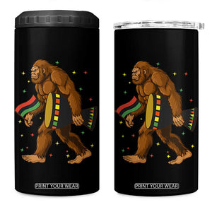 Funny Kwanzaa Bigfoot Lover 4 in 1 Can Cooler Tumbler African American Holiday Gift - Print Your Wear