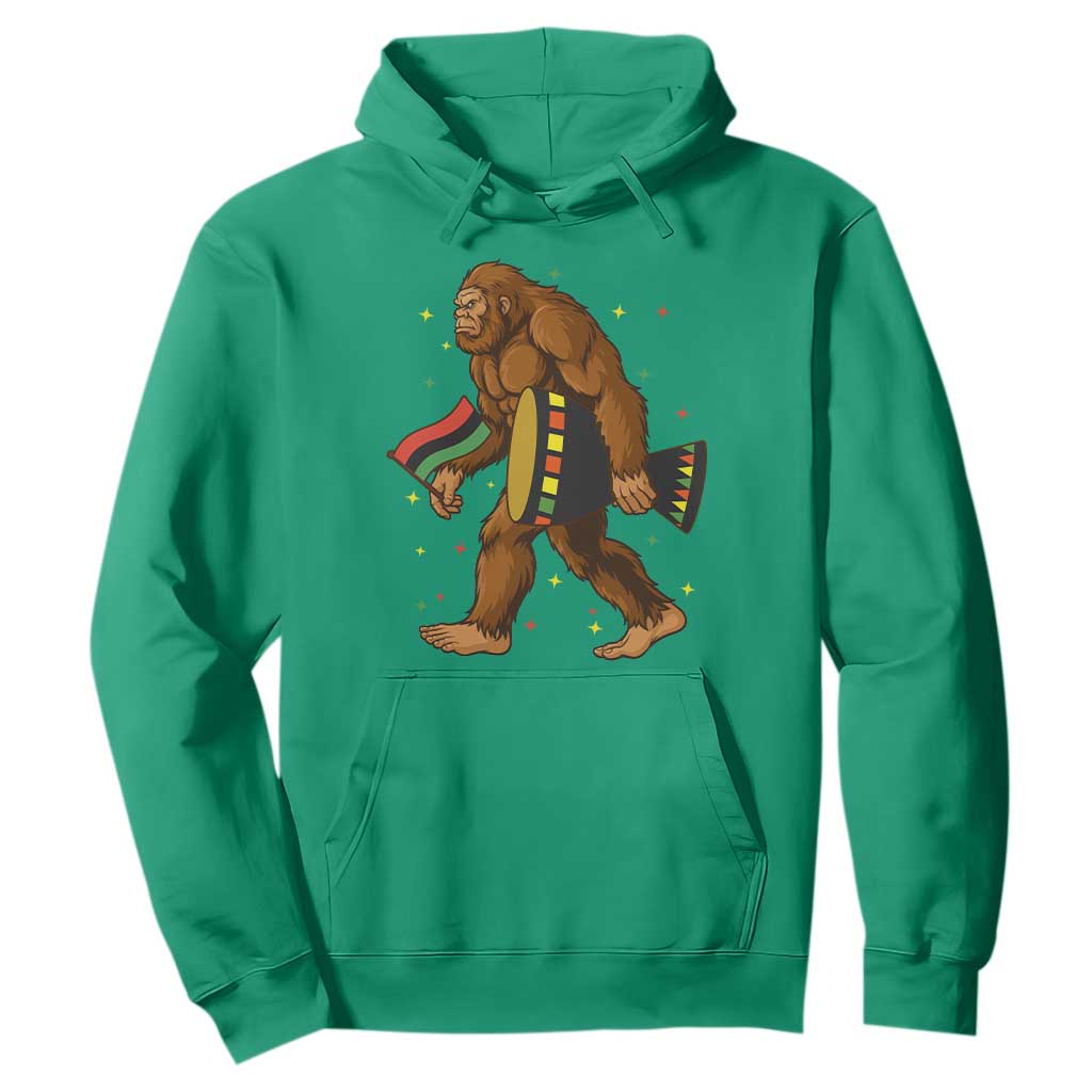 Funny Kwanzaa Bigfoot Lover Hoodie African American Holiday Gift - Print Your Wear