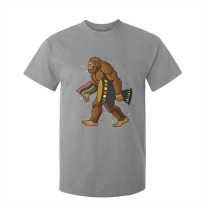 Funny Kwanzaa Bigfoot Lover T Shirt For Kid African American Holiday Gift TS12 Sport Gray Print Your Wear