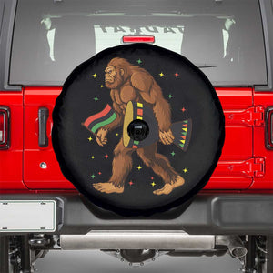 Funny Kwanzaa Bigfoot Lover Spare Tire Cover African American Holiday Gift - Print Your Wear