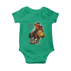 Kwanzaa Cowboy Baby Onesie Funny African American Festival Gift - Print Your Wear