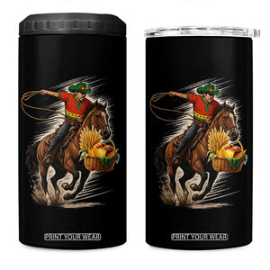 Kwanzaa Cowboy 4 in 1 Can Cooler Tumbler Funny African American Festival Gift TS12 One Size: 16 oz Black Print Your Wear
