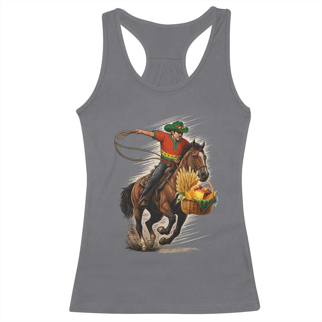 Kwanzaa Cowboy Racerback Tank Top Funny African American Festival Gift TS12 Charcoal Print Your Wear