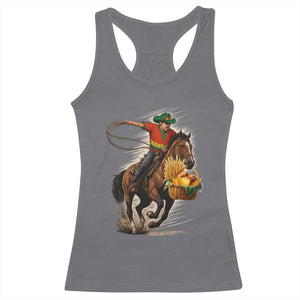 Kwanzaa Cowboy Racerback Tank Top Funny African American Festival Gift TS12 Charcoal Print Your Wear