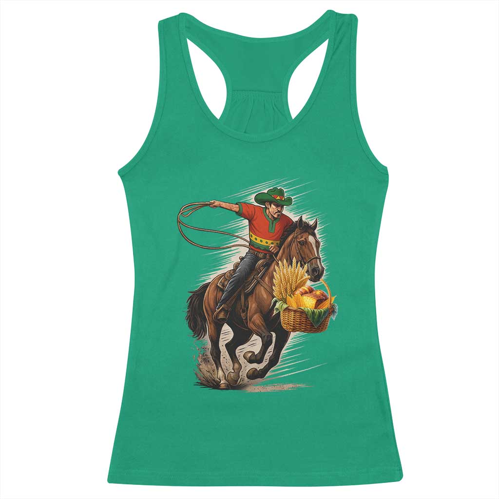 Kwanzaa Cowboy Racerback Tank Top Funny African American Festival Gift - Print Your Wear