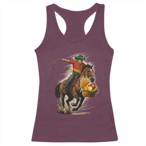 Kwanzaa Cowboy Racerback Tank Top Funny African American Festival Gift TS12 Maroon Print Your Wear