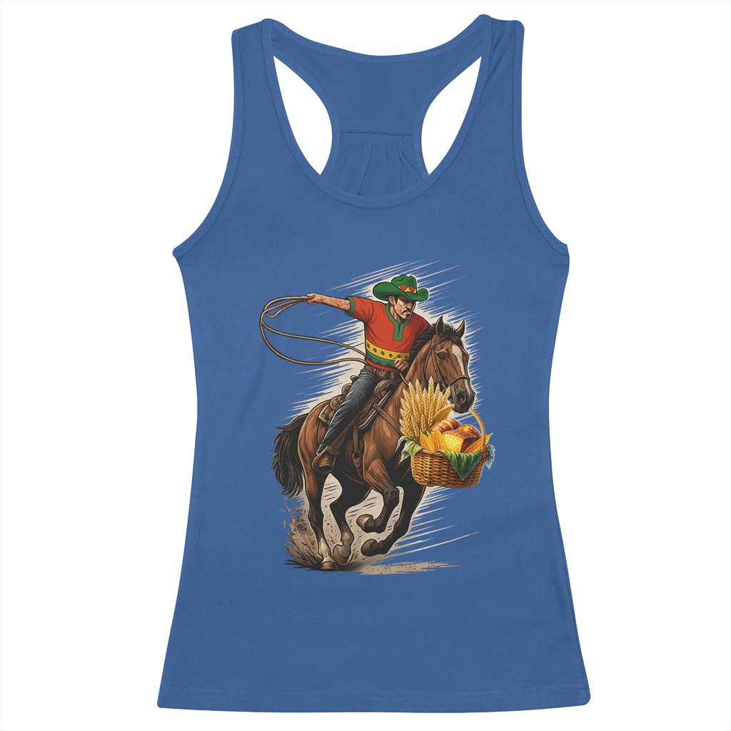 Kwanzaa Cowboy Racerback Tank Top Funny African American Festival Gift - Print Your Wear