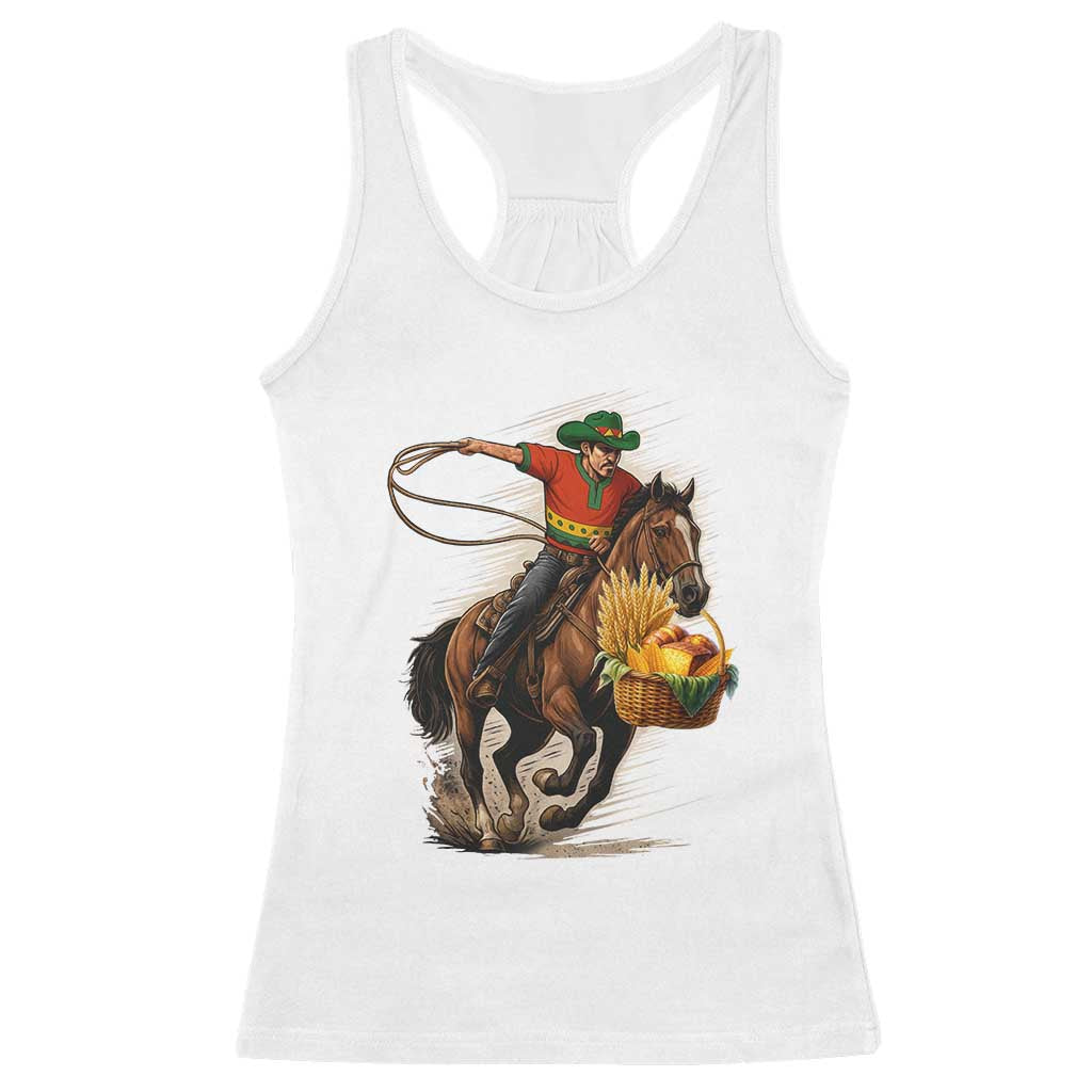 Kwanzaa Cowboy Racerback Tank Top Funny African American Festival Gift TS12 White Print Your Wear