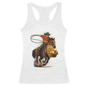 Kwanzaa Cowboy Racerback Tank Top Funny African American Festival Gift TS12 White Print Your Wear