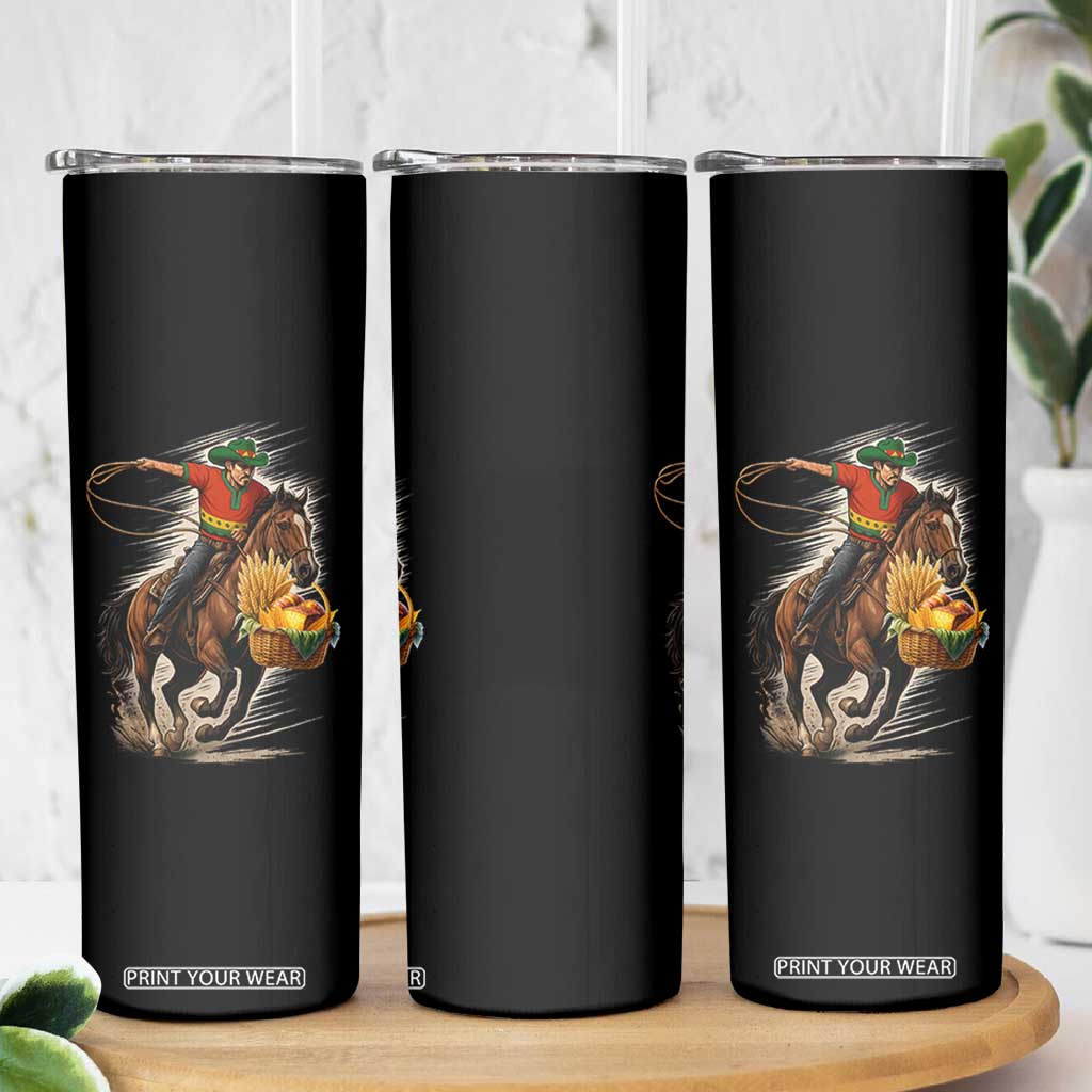 Kwanzaa Cowboy Skinny Tumbler Funny African American Festival Gift - Print Your Wear