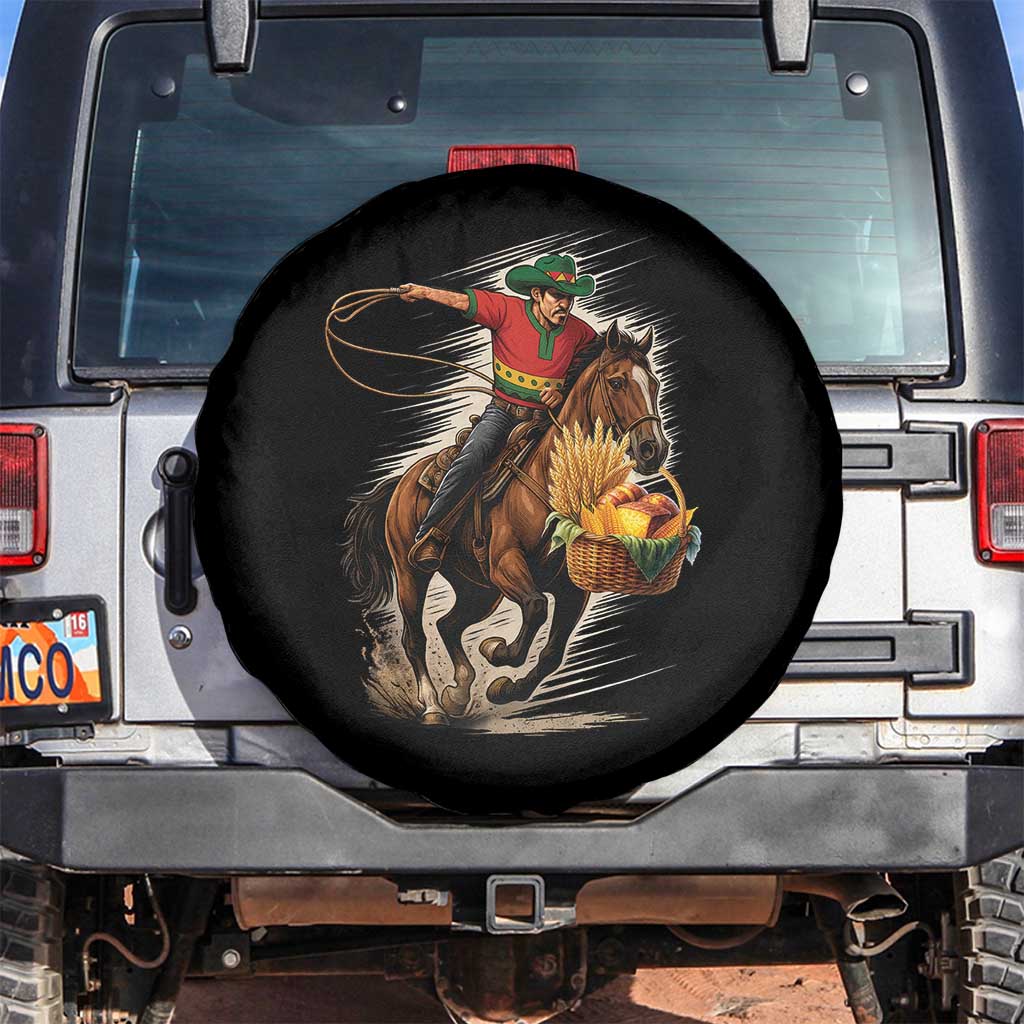 Kwanzaa Cowboy Spare Tire Cover Funny African American Festival Gift TS12 No hole Black Print Your Wear