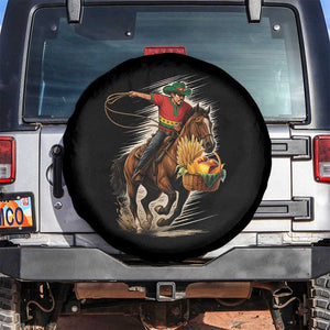 Kwanzaa Cowboy Spare Tire Cover Funny African American Festival Gift TS12 No hole Black Print Your Wear