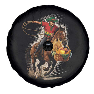 Kwanzaa Cowboy Spare Tire Cover Funny African American Festival Gift - Print Your Wear