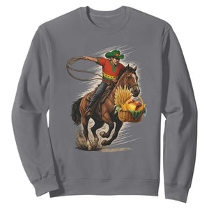 Kwanzaa Cowboy Sweatshirt Funny African American Festival Gift TS12 Charcoal Print Your Wear