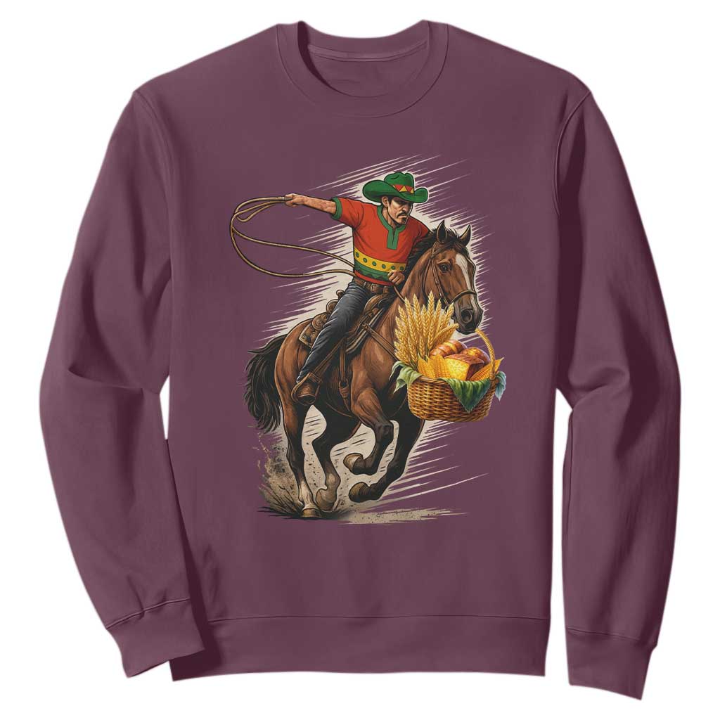 Kwanzaa Cowboy Sweatshirt Funny African American Festival Gift TS12 Maroon Print Your Wear