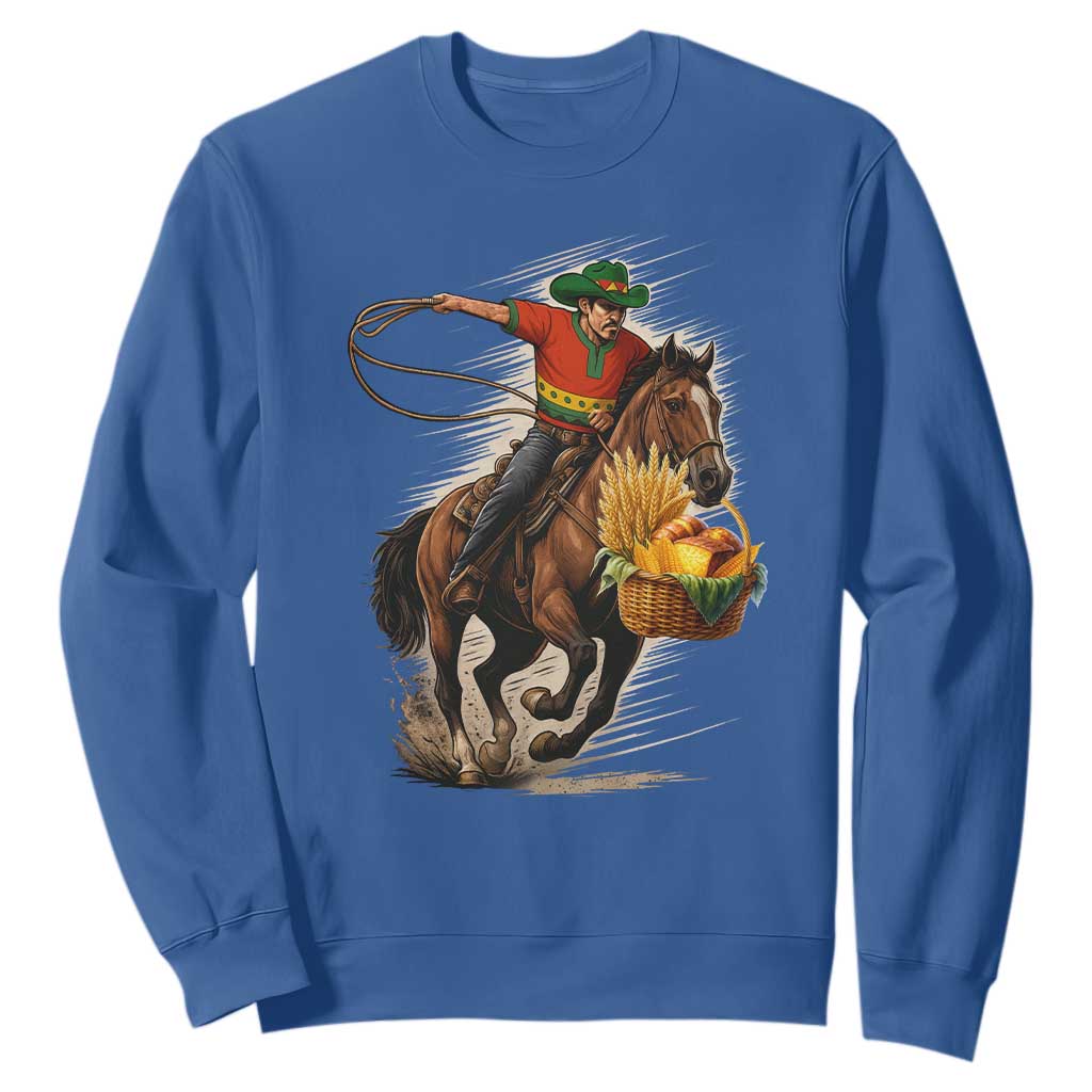 Kwanzaa Cowboy Sweatshirt Funny African American Festival Gift TS12 Royal Blue Print Your Wear