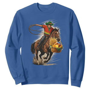 Kwanzaa Cowboy Sweatshirt Funny African American Festival Gift TS12 Royal Blue Print Your Wear