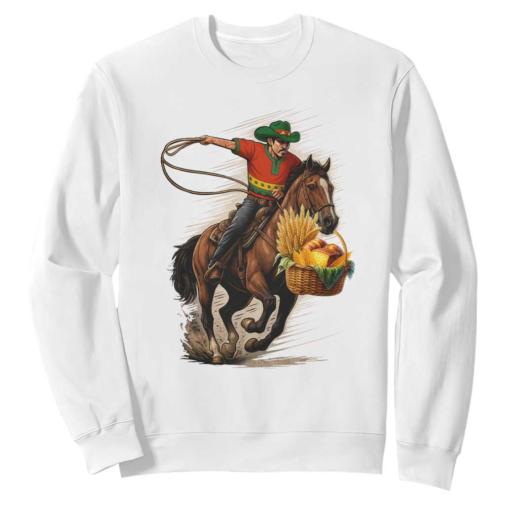 Kwanzaa Cowboy Sweatshirt Funny African American Festival Gift TS12 White Print Your Wear