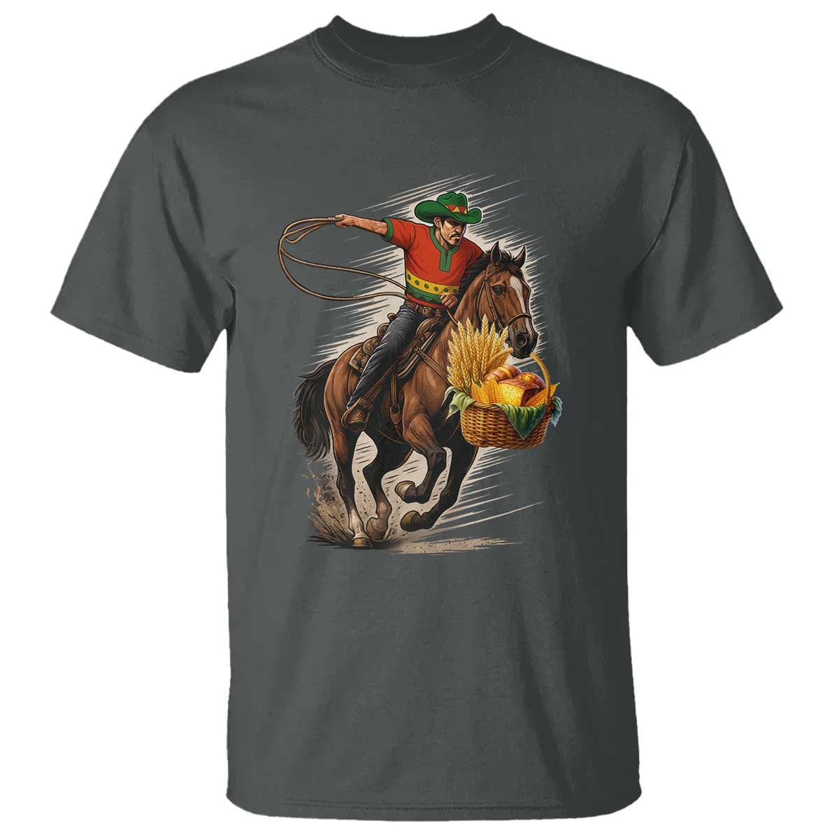 Kwanzaa Cowboy T Shirt Funny African American Festival Gift TS12 Dark Heather Print Your Wear
