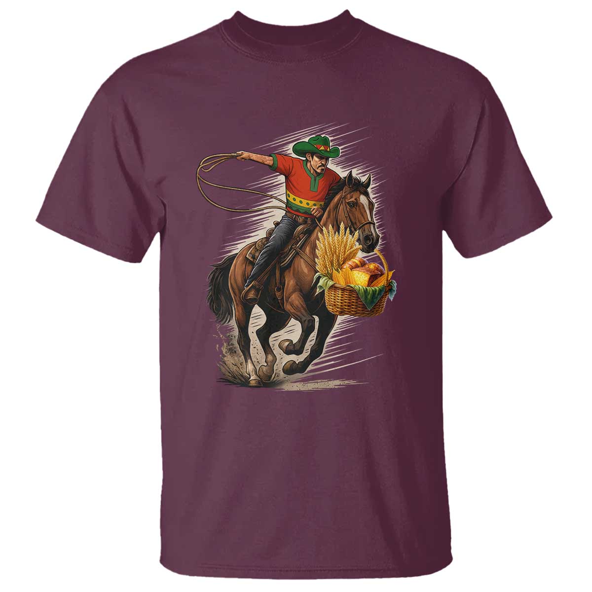 Kwanzaa Cowboy T Shirt Funny African American Festival Gift TS12 Maroon Print Your Wear