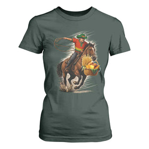 Kwanzaa Cowboy T Shirt For Women Funny African American Festival Gift TS12 Dark Forest Green Print Your Wear