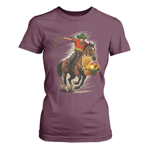 Kwanzaa Cowboy T Shirt For Women Funny African American Festival Gift TS12 Maroon Print Your Wear