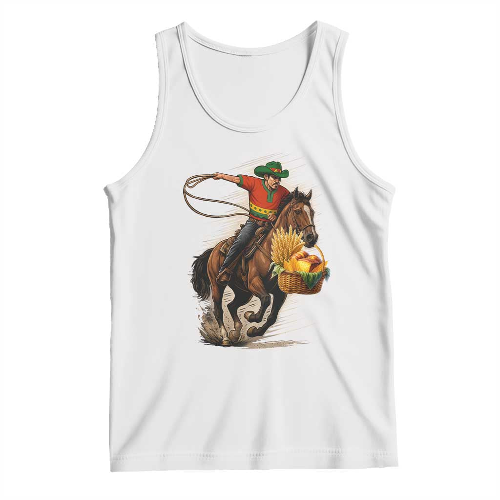 Kwanzaa Cowboy Tank Top Funny African American Festival Gift TS12 White Print Your Wear