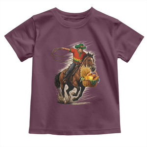 Kwanzaa Cowboy Toddler T Shirt Funny African American Festival Gift TS12 Maroon Print Your Wear