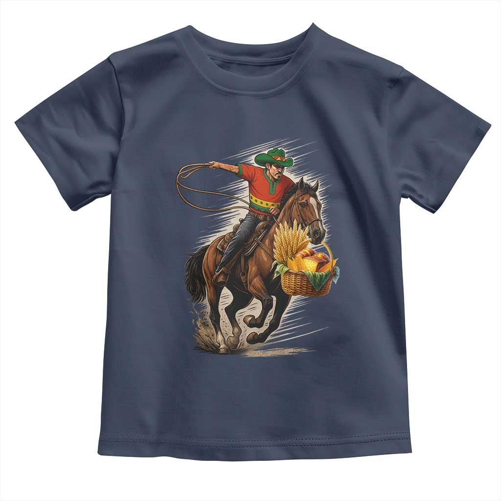 Kwanzaa Cowboy Toddler T Shirt Funny African American Festival Gift - Print Your Wear