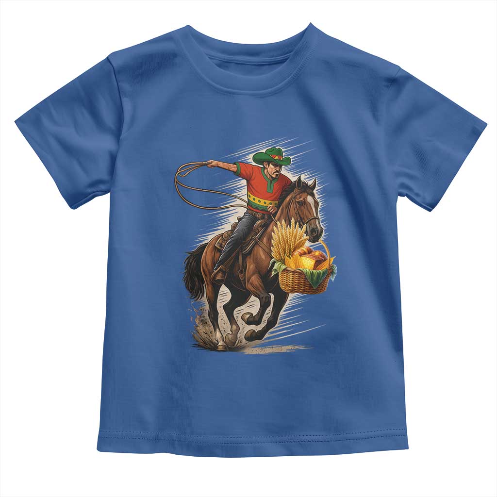 Kwanzaa Cowboy Toddler T Shirt Funny African American Festival Gift TS12 Royal Blue Print Your Wear