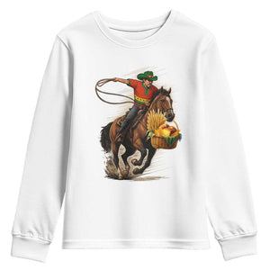 Kwanzaa Cowboy Youth Sweatshirt Funny African American Festival Gift - Print Your Wear