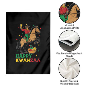 Happy Kwanzaa Cowboy Garden Flag Funny African Holiday Gift - Print Your Wear