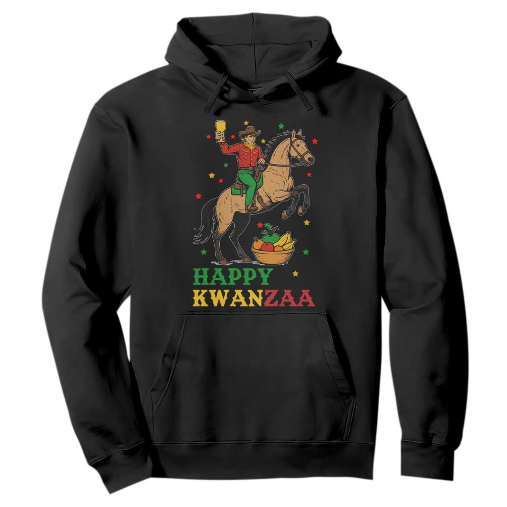 Happy Kwanzaa Cowboy Hoodie Funny African Holiday Gift - Print Your Wear